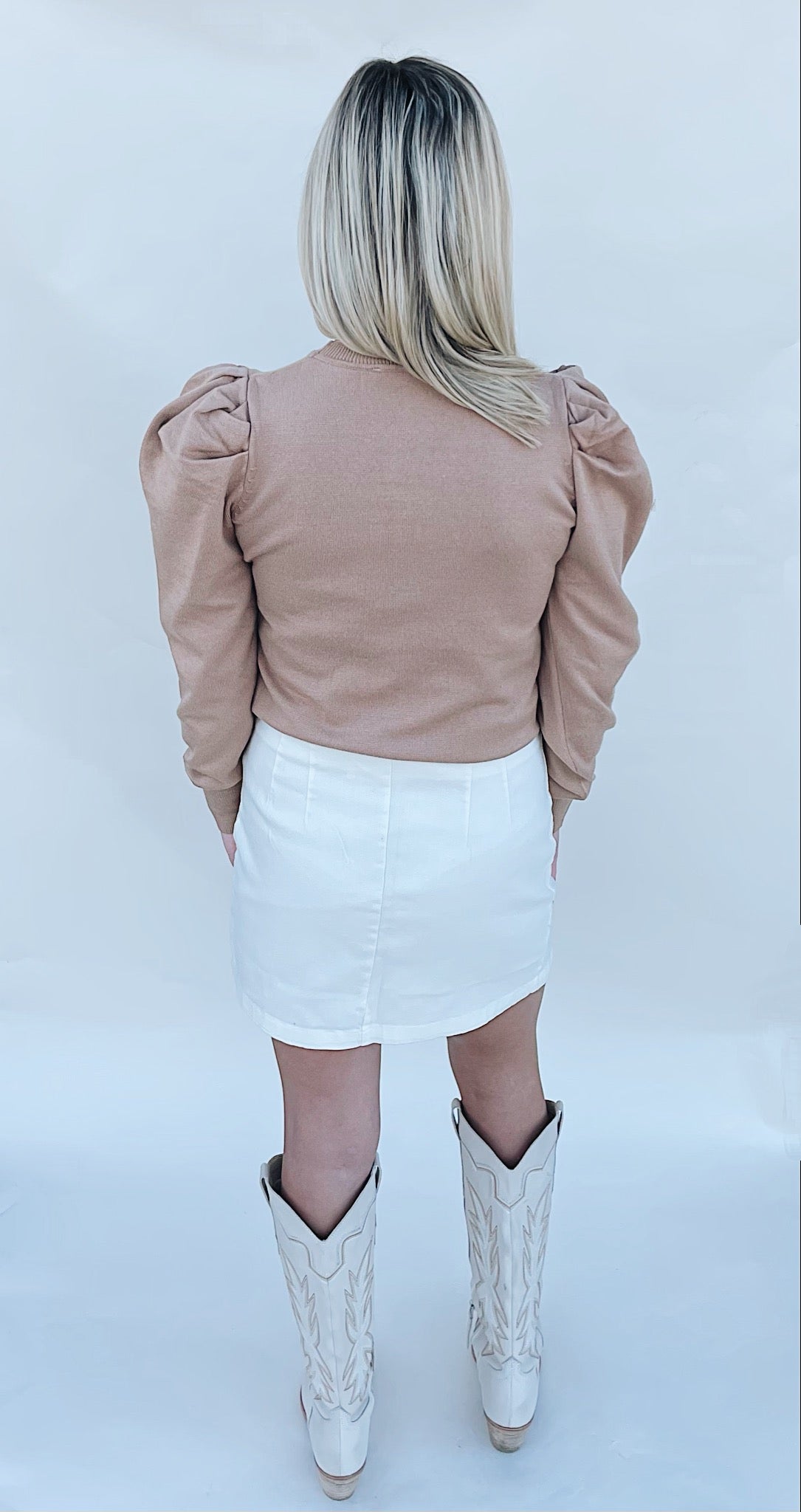 Ayla puff sleeve sweater