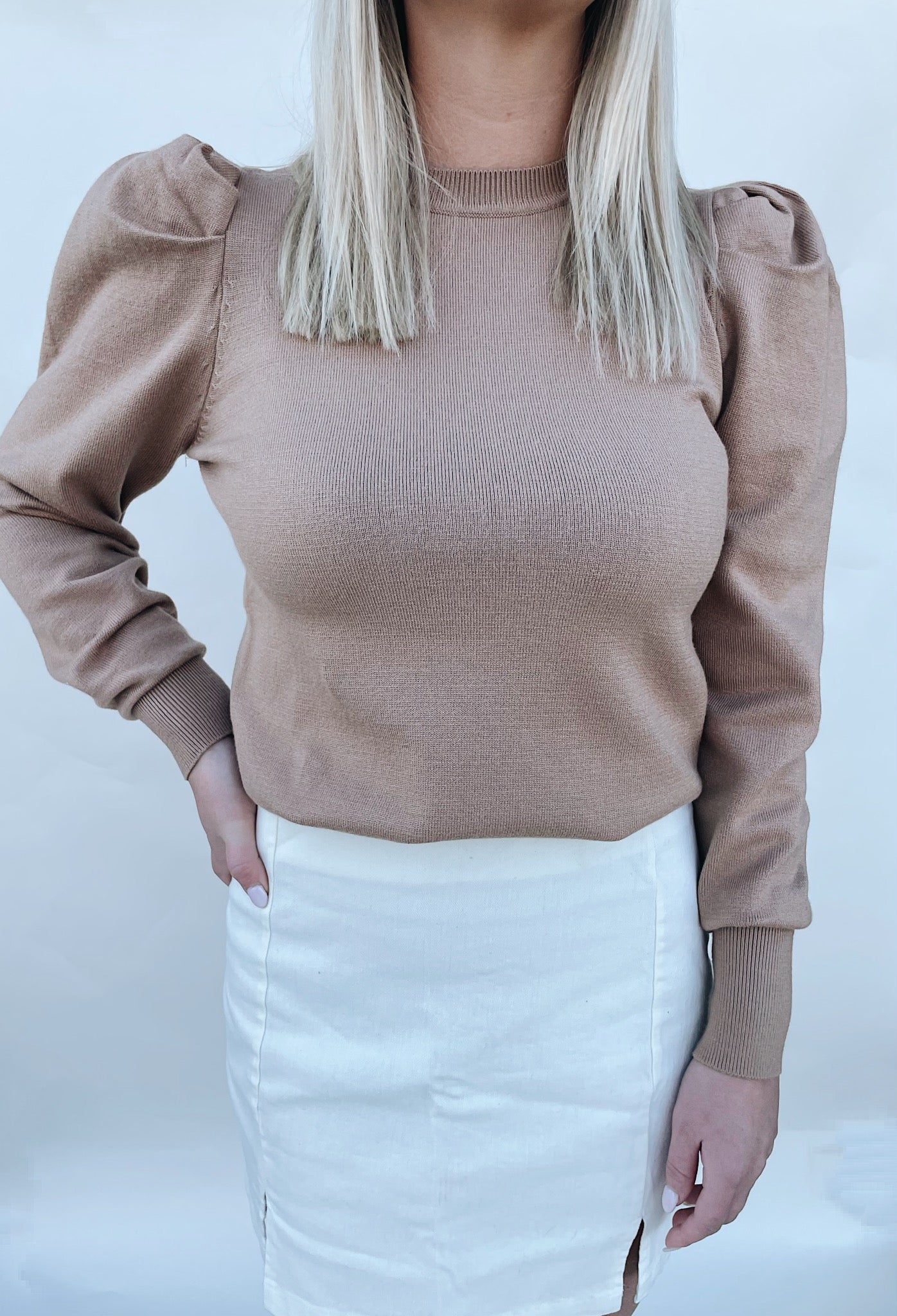 Ayla puff sleeve sweater