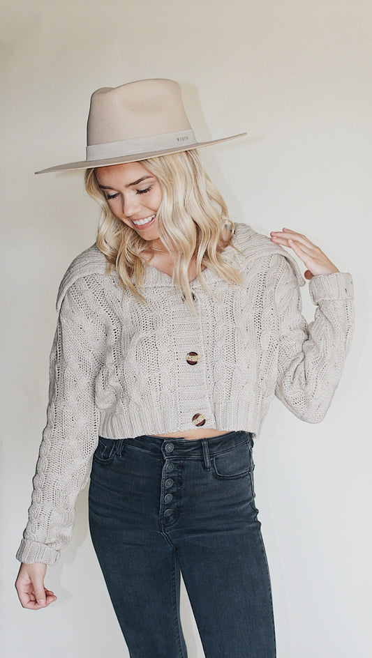 Amelia woven sweater