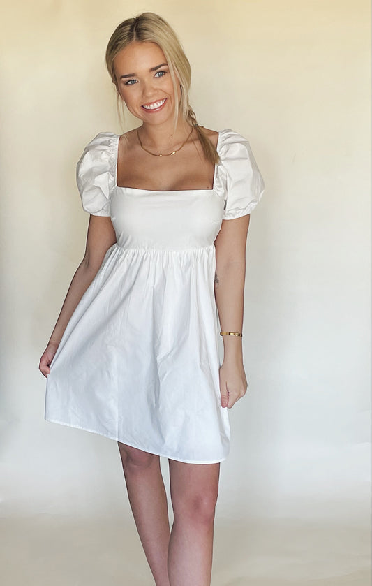 Penny puff sleeve dress