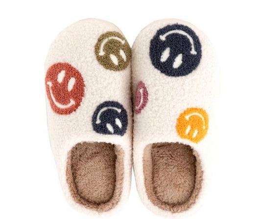 Multicolor happy slippers